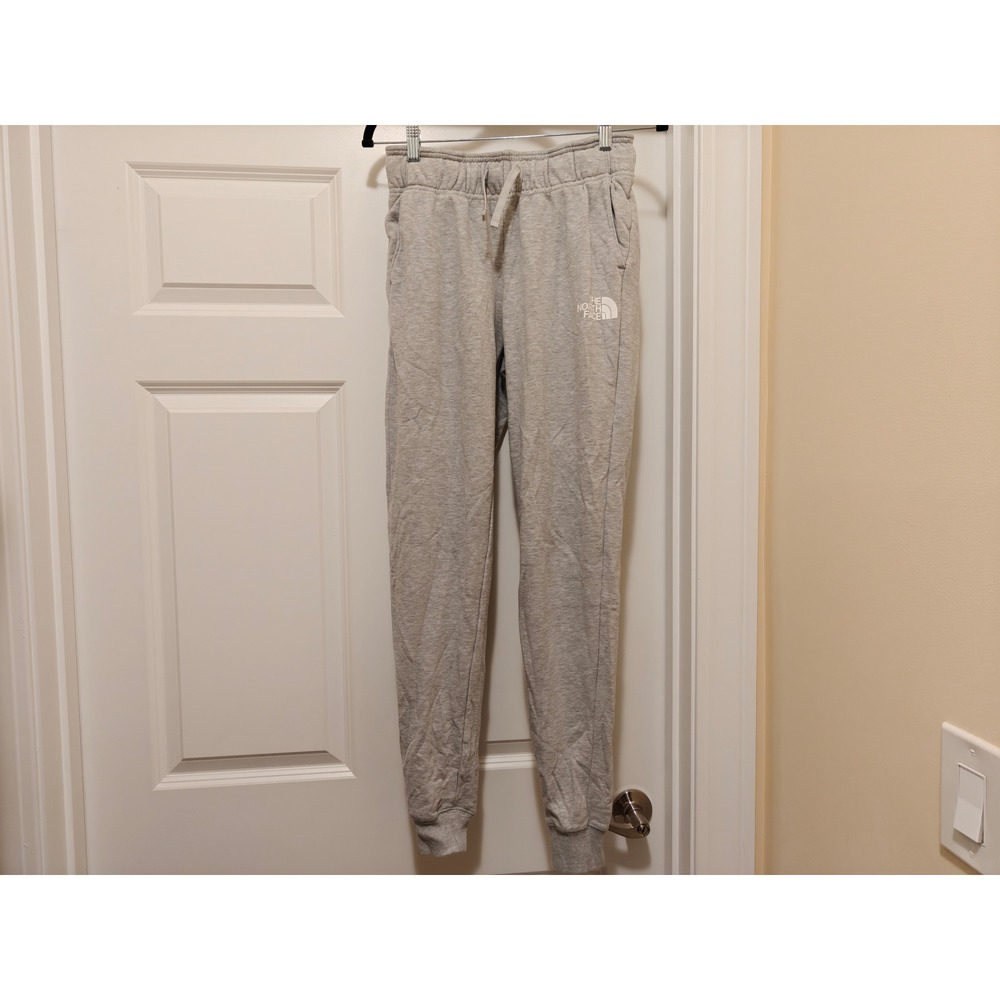 The North Face Womens Grey Heather Fleece Joggers Sweatpants Small NF0A3X8C‎